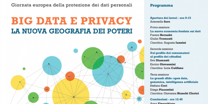 Convegno Big data e privacy - Roma 30.01.2017