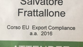 Export Compliance Avv. Salvatore Frattallone LL.M. 